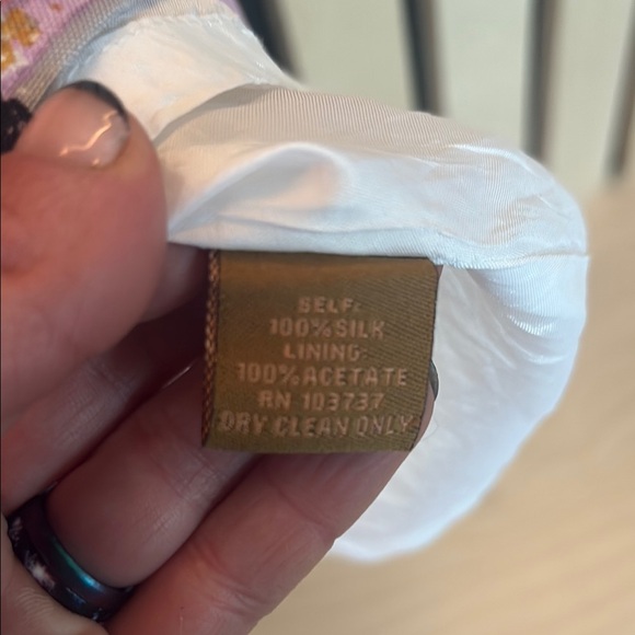 Ali Ro 100% Silk Colorful Abstract Dress - Picture 6 of 6